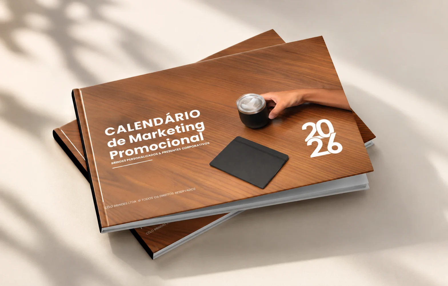 Calendário de Marketing Promocional 2026 do Grupo Célo, catálogo de brindes corporativos
